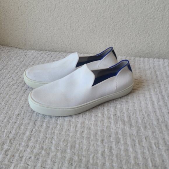 Rothy's The Original Slip On Sneakers Casual White Women's Size 7.5 - Picture 1 of 14